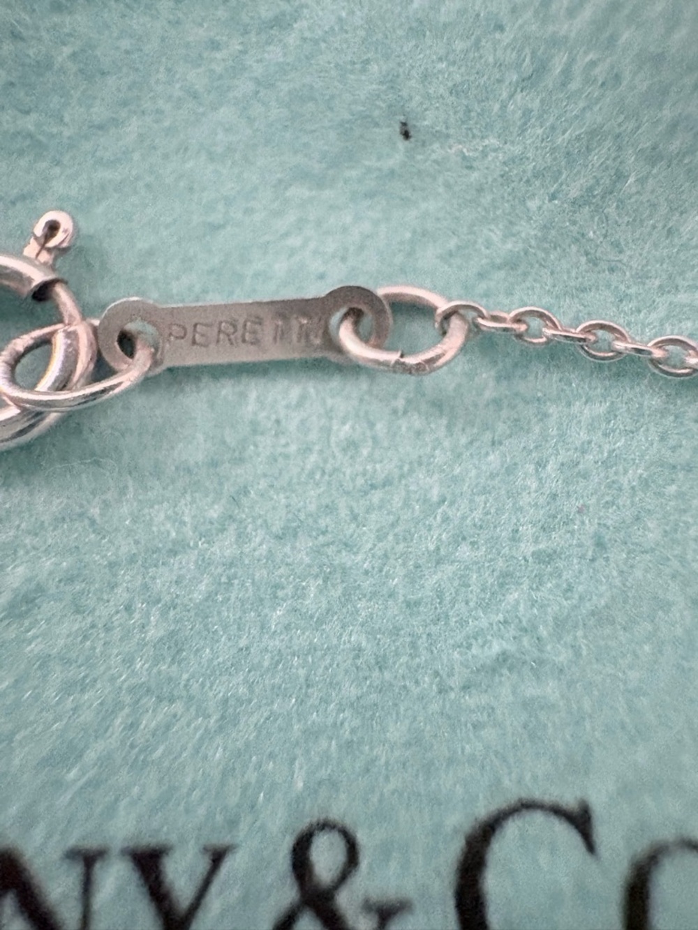 Tiffany & Co. Elsa Peretti® Bean Pendant Necklace - Authentic - Picture 4 of 11